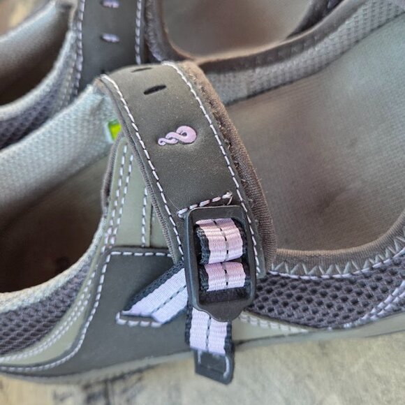 Ahnu Mary Jane Sandals Womens Sz 7.5 Slip on Gray  Pink/Purple Gorpcore Outdoor - Picture 3 of 14